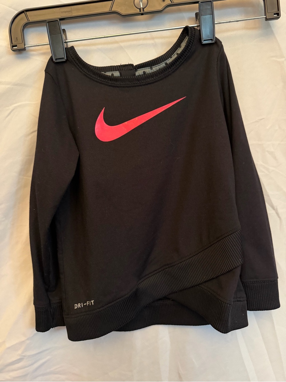 Nike Black Dri-FIT Top with White Logo